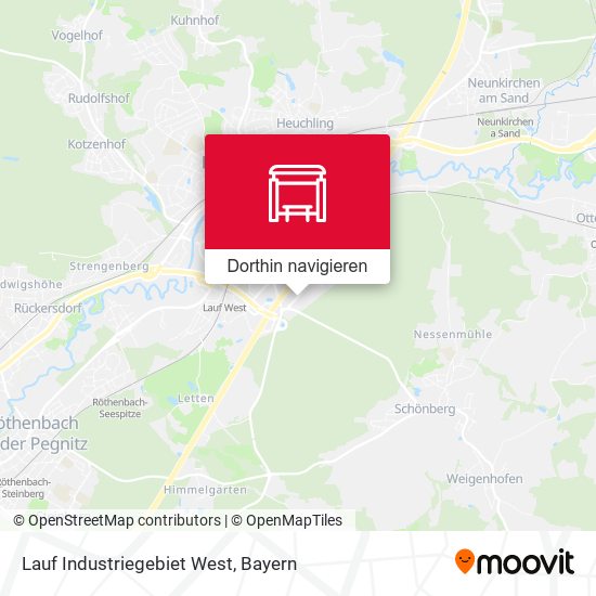 Lauf Industriegebiet West Karte