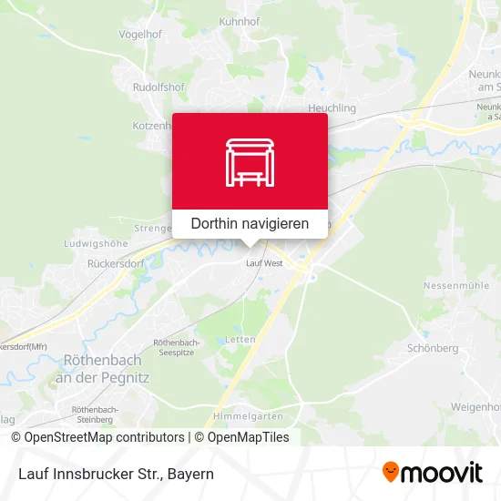 Lauf Innsbrucker Str. Karte