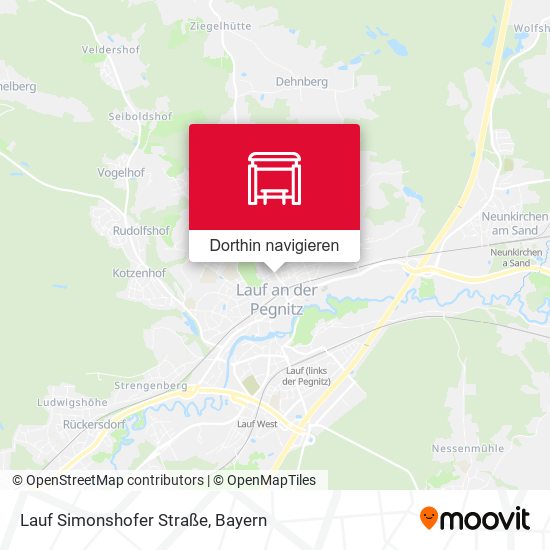 Lauf Simonshofer Straße Karte