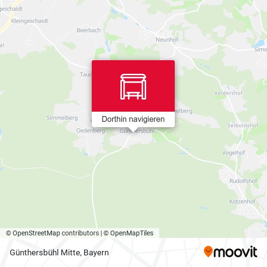 Günthersbühl Mitte Karte