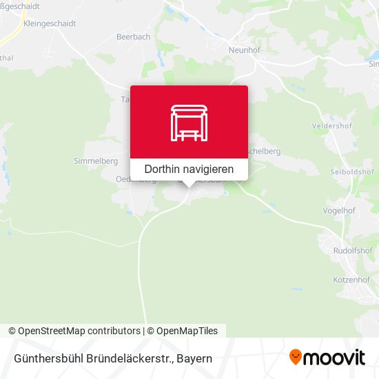 Günthersbühl Bründeläckerstr. Karte