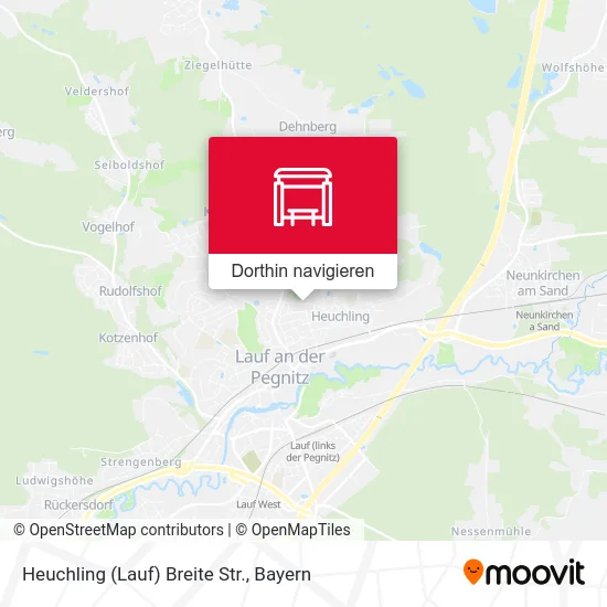 Heuchling (Lauf) Breite Str. Karte