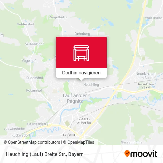 Heuchling (Lauf) Breite Str. Karte