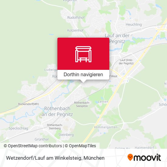 Wetzendorf/Lauf am Winkelsteig Karte