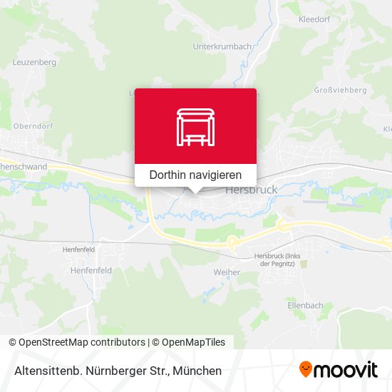 Altensittenb. Nürnberger Str. Karte
