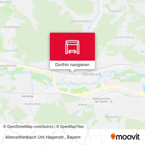 Altensittenbach Unt.Hagenstr. Karte