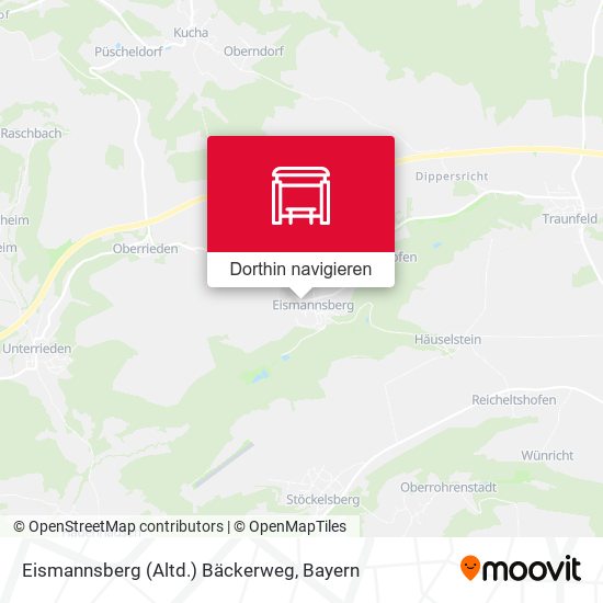 Eismannsberg (Altd.) Bäckerweg Karte