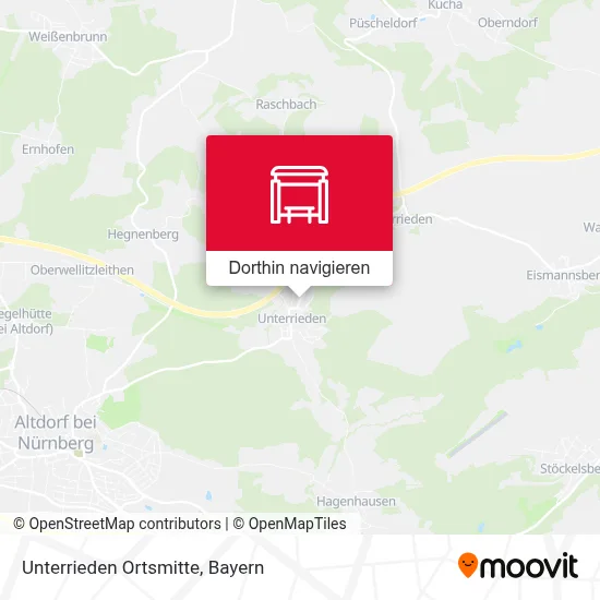 Unterrieden Ortsmitte Karte