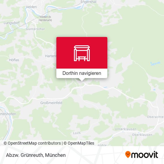 Abzw. Grünreuth Karte