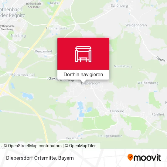 Diepersdorf Ortsmitte Karte