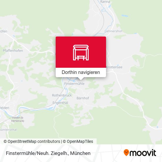 Finstermühle/Neuh. Ziegelh. Karte