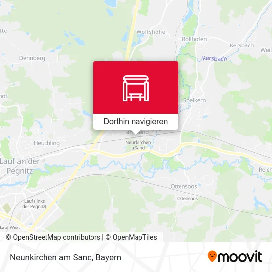 Neunkirchen am Sand Karte