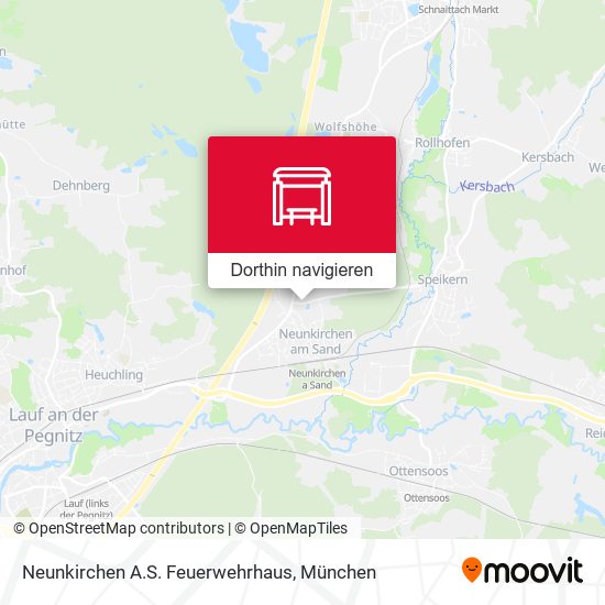 Neunkirchen A.S. Feuerwehrhaus Karte