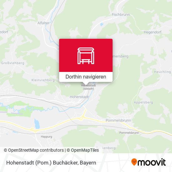 Hohenstadt (Pom.) Buchäcker Karte