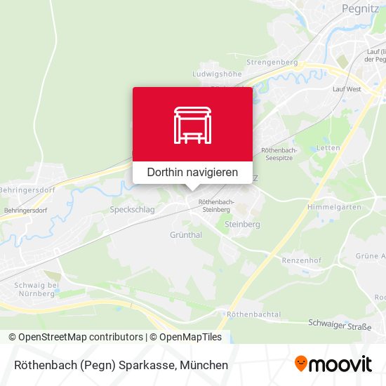 Röthenbach (Pegn) Sparkasse Karte