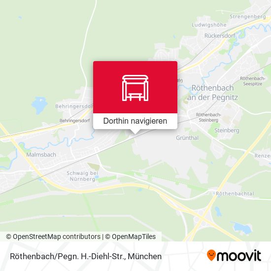 Röthenbach/Pegn. H.-Diehl-Str. Karte