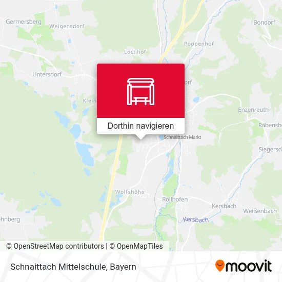 Schnaittach Mittelschule Karte