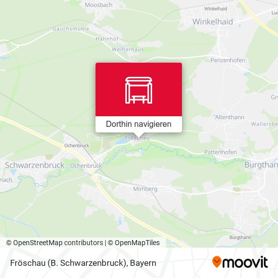 Fröschau (B. Schwarzenbruck) Karte