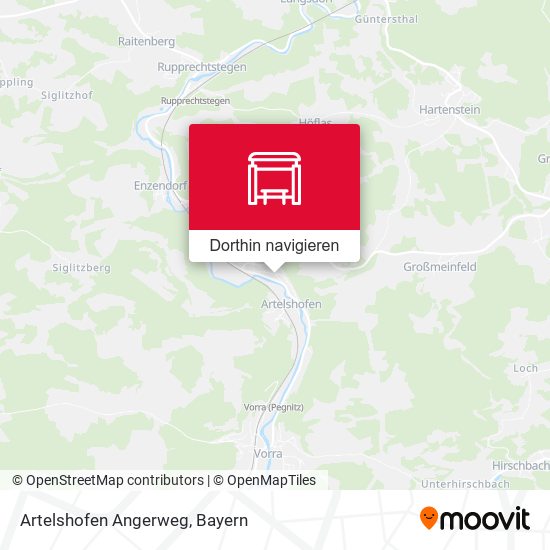 Artelshofen Angerweg Karte