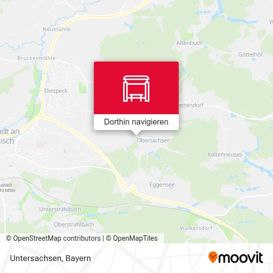 Untersachsen Karte