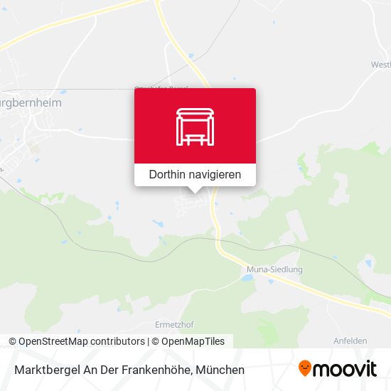 Marktbergel An Der Frankenhöhe Karte