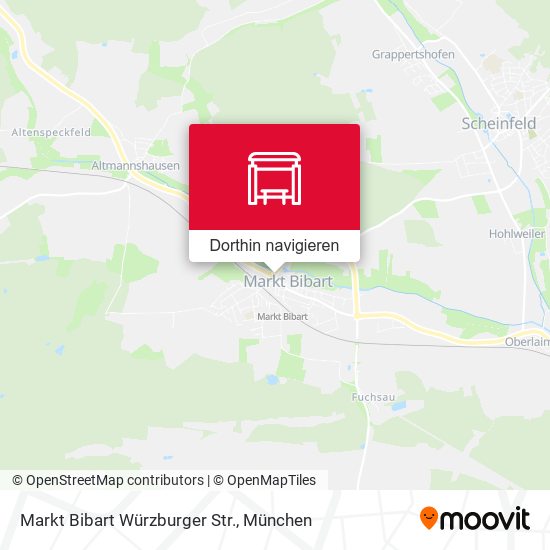 Markt Bibart Würzburger Str. Karte
