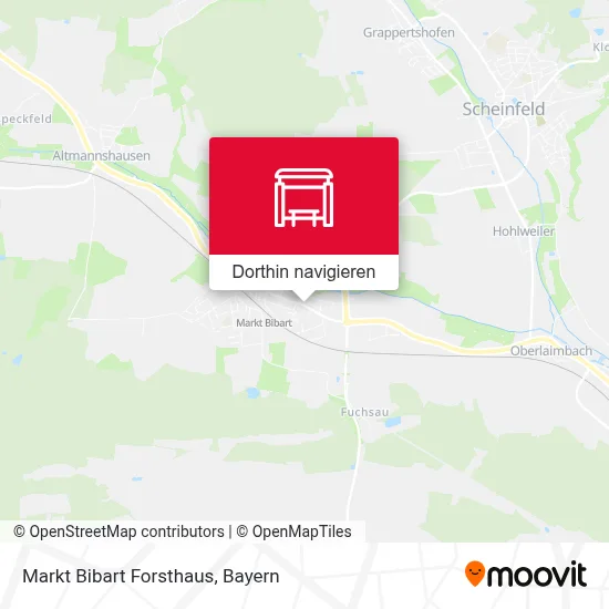 Markt Bibart Forsthaus Karte