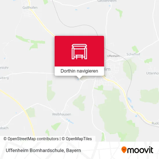 Uffenheim Bomhardschule Karte