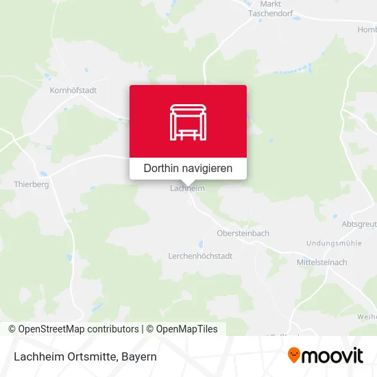 Lachheim Ortsmitte Karte