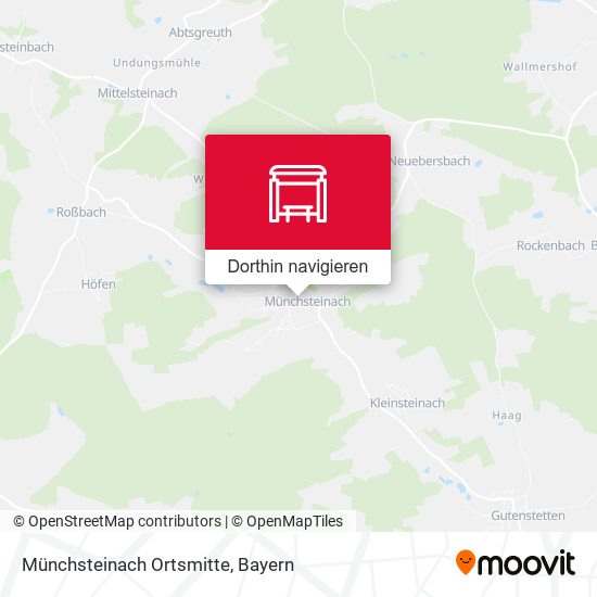 Münchsteinach Ortsmitte Karte