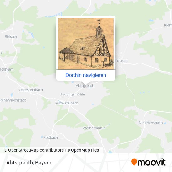 Abtsgreuth Karte