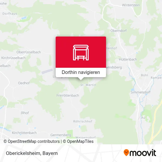 Oberickelsheim Karte