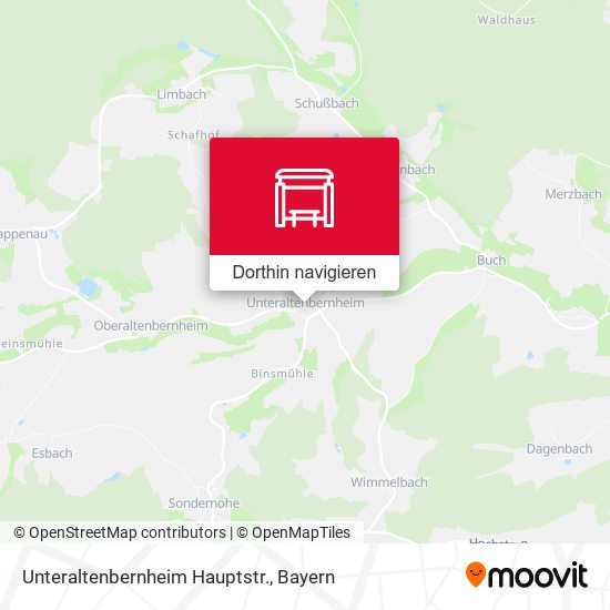 Unteraltenbernheim Hauptstr. Karte