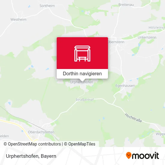 Urphertshofen Karte
