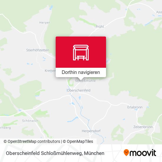 Oberscheinfeld Schloßmühlenweg Karte