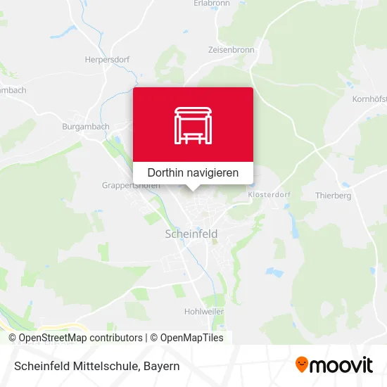 Scheinfeld Mittelschule Karte