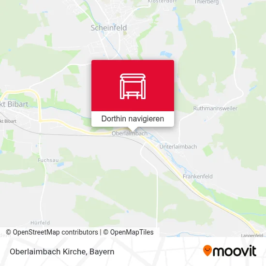 Oberlaimbach Kirche Karte