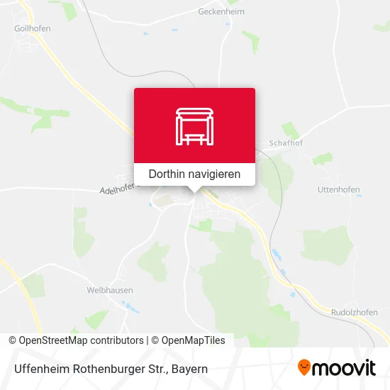 Uffenheim Rothenburger Str. Karte
