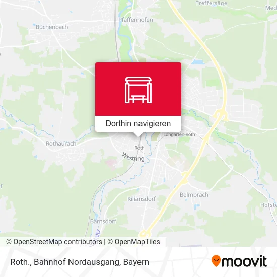 Roth., Bahnhof Nordausgang Karte