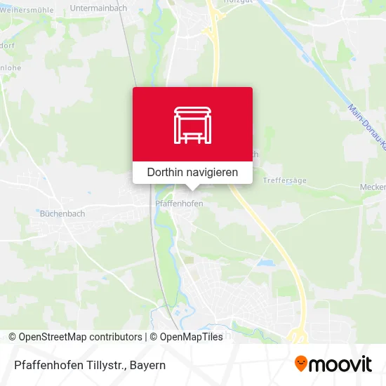 Pfaffenhofen Tillystr. Karte