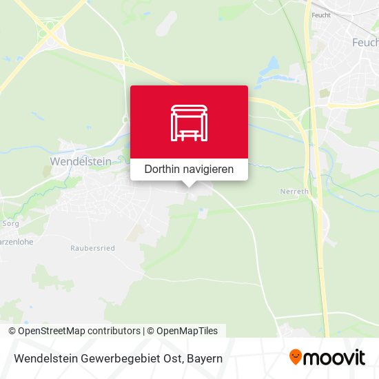 Wendelstein Gewerbegebiet Ost Karte