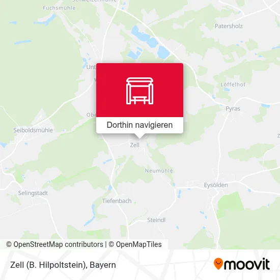 Zell (B. Hilpoltstein) Karte