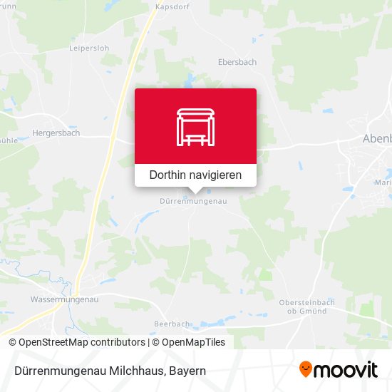 Dürrenmungenau Milchhaus Karte