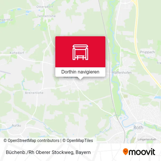 Büchenb./Rh Oberer Stockweg Karte