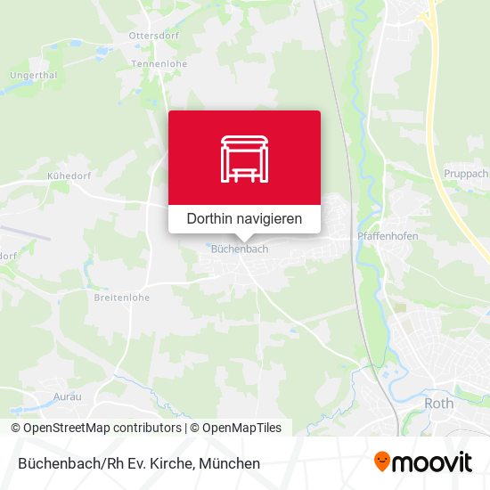 Büchenbach/Rh Ev. Kirche Karte