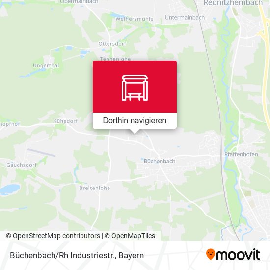 Büchenbach/Rh Industriestr. Karte