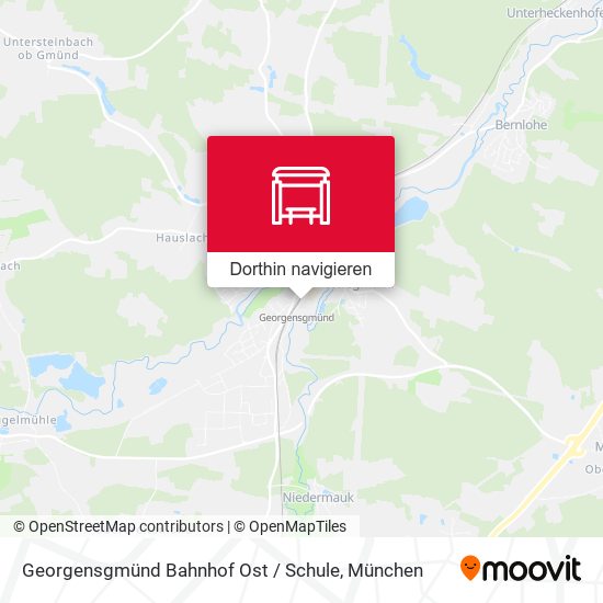 Georgensgmünd Bahnhof Ost / Schule Karte