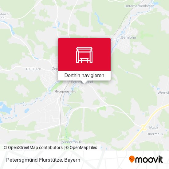 Petersgmünd Flurstütze Karte