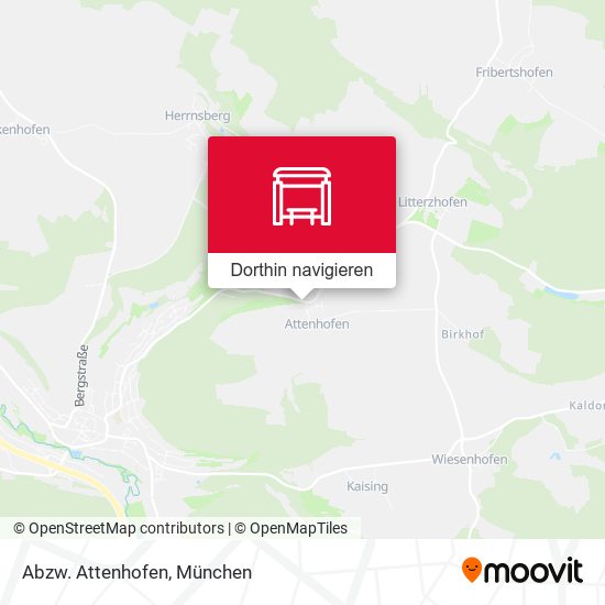 Abzw. Attenhofen Karte