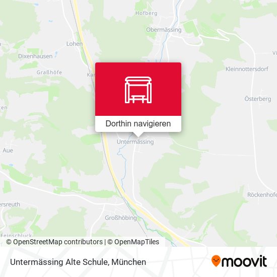 Untermässing Alte Schule Karte